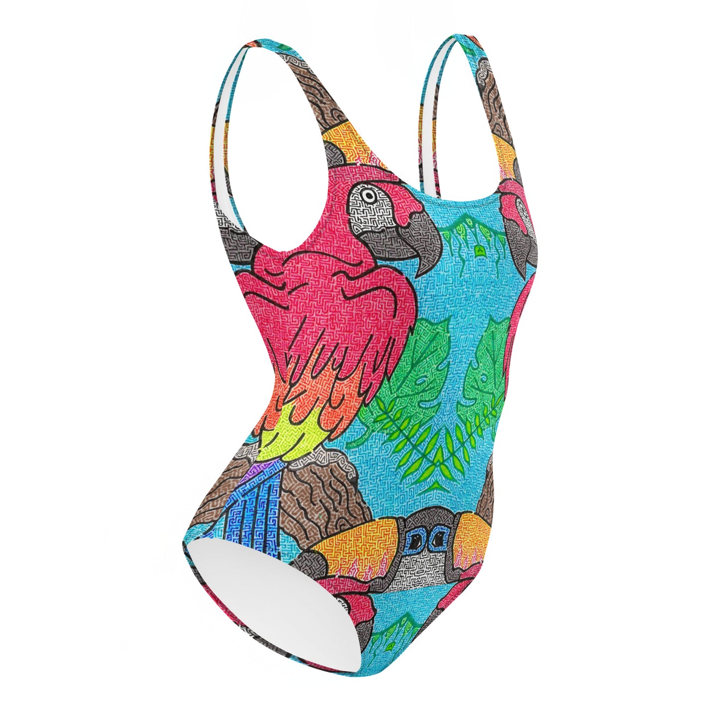 Parrot Maze One-Piece Swimsuit