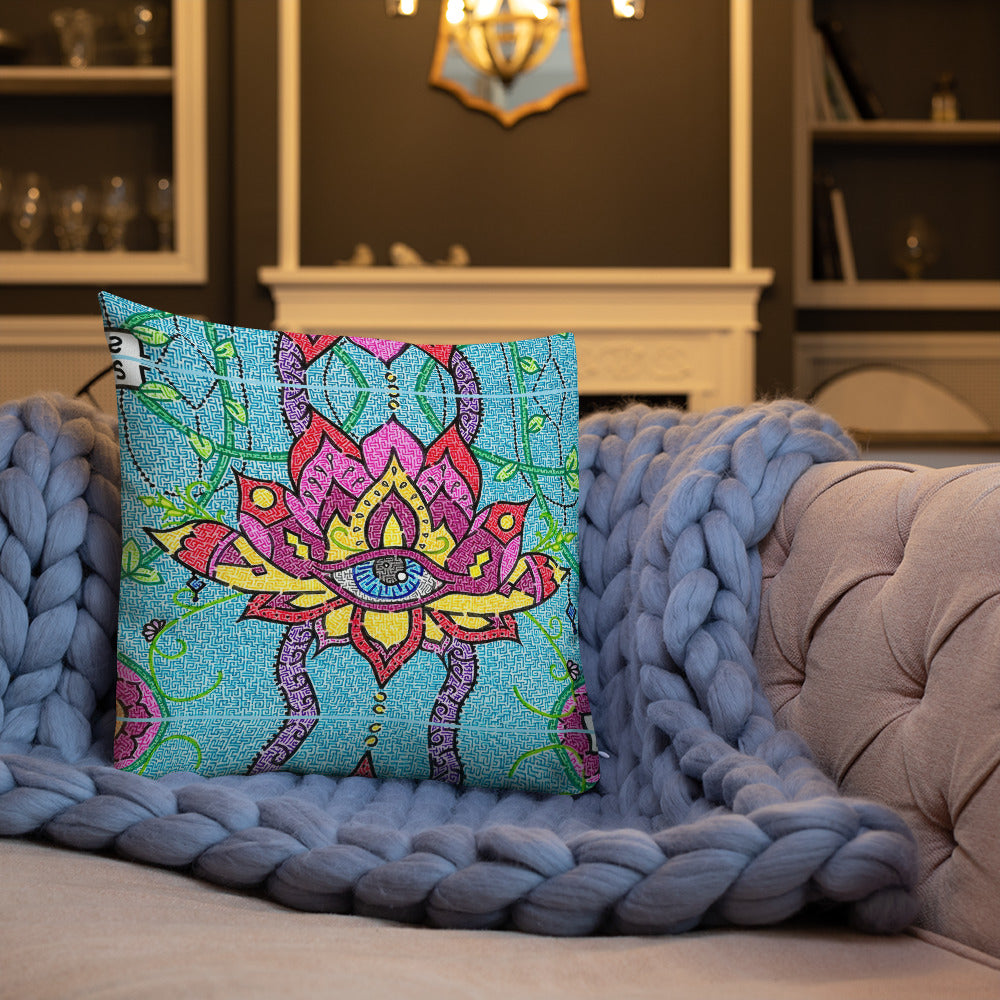 Mandala Maze Throw Pillow