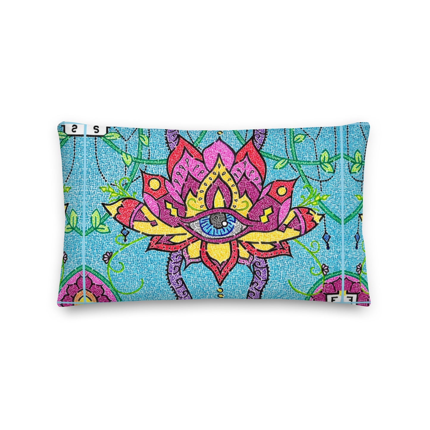 Mandala Maze Throw Pillow