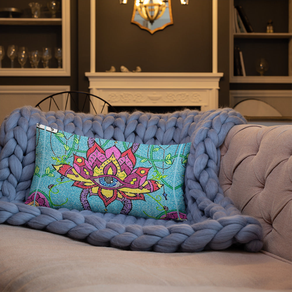 Mandala Maze Throw Pillow