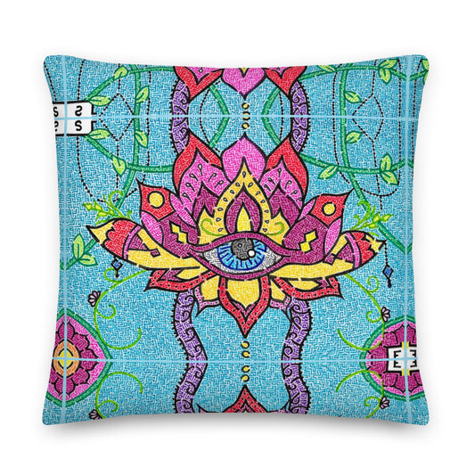 Mandala Maze Throw Pillow