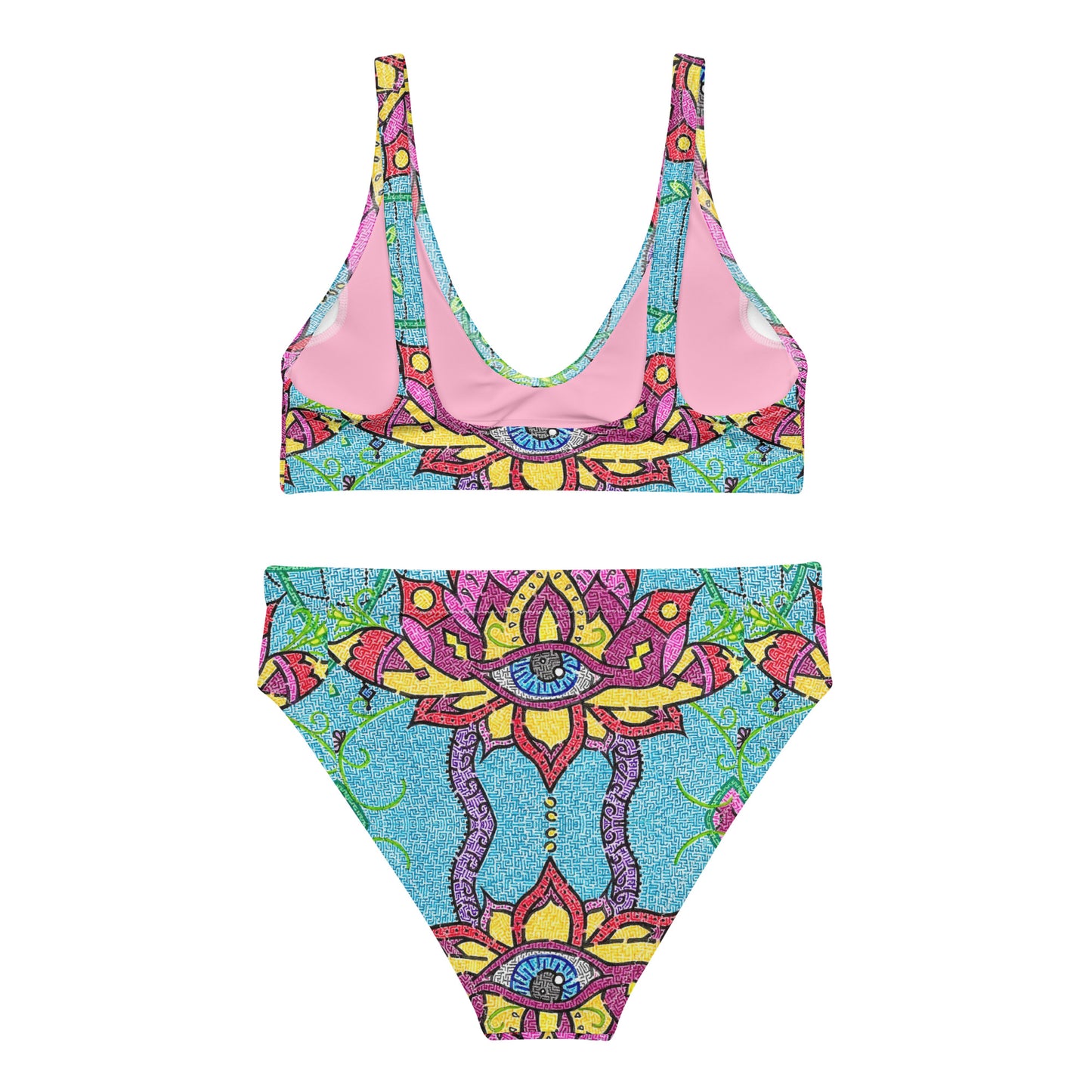 Mandala Maze High-Waisted Bikini