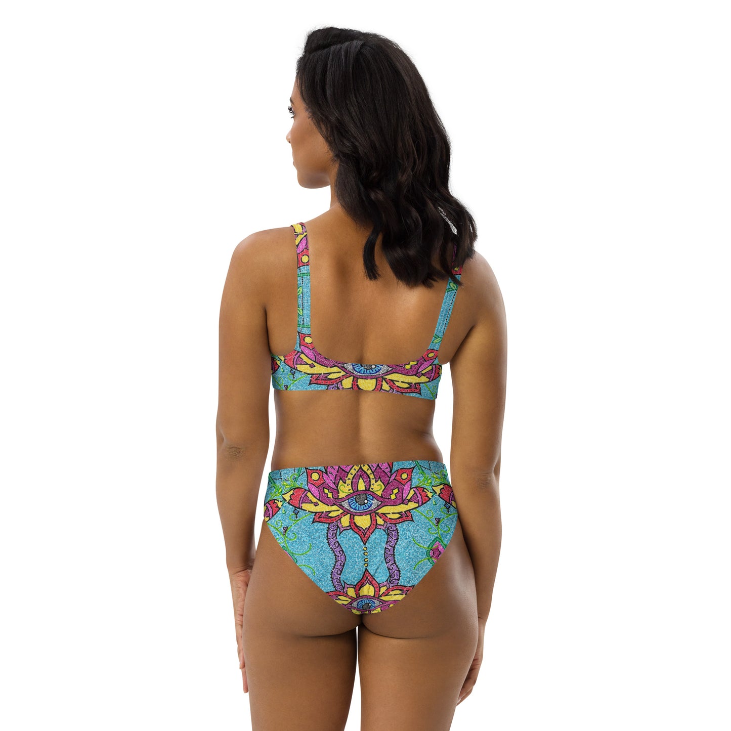 Mandala Maze High-Waisted Bikini