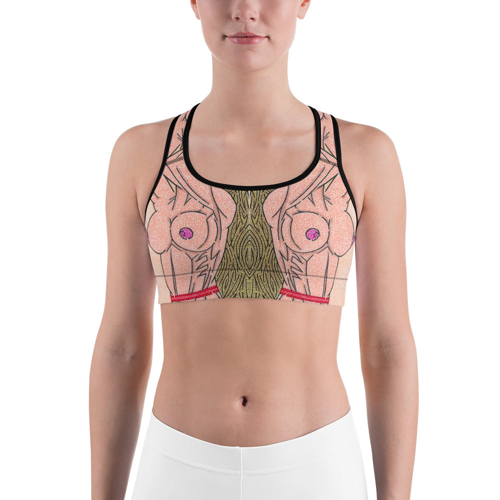 Women's Breasts Maze Sports Bra