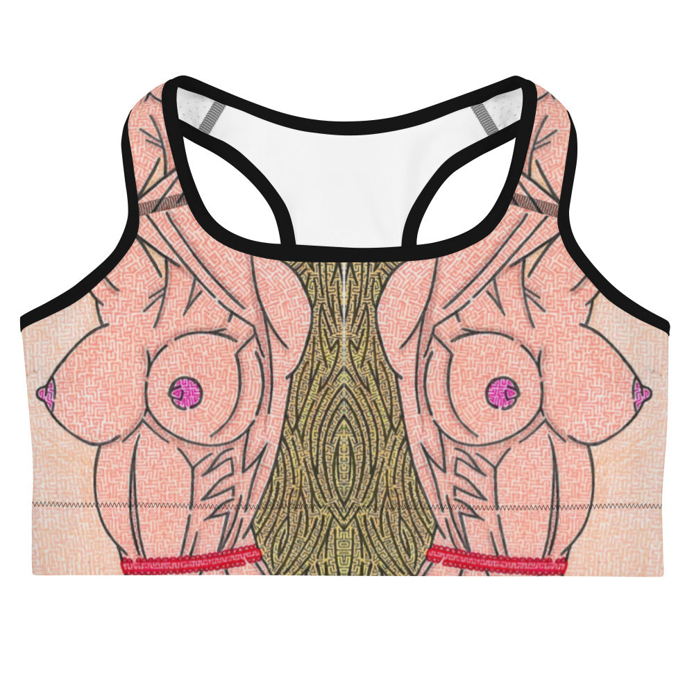 Women's Breasts Maze Sports Bra