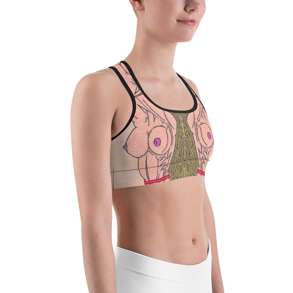 Women's Breasts Maze Sports Bra