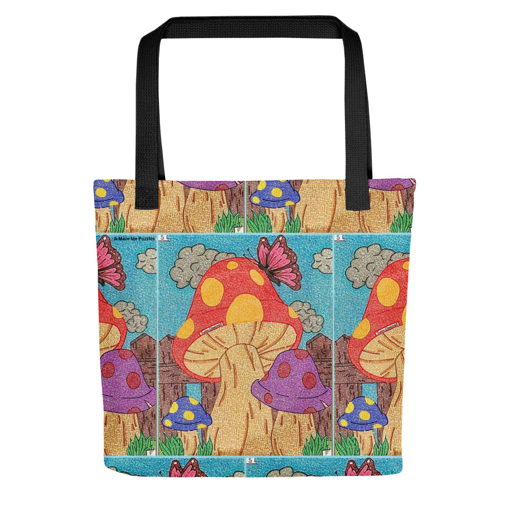 Mushroom Maze Tote Bag