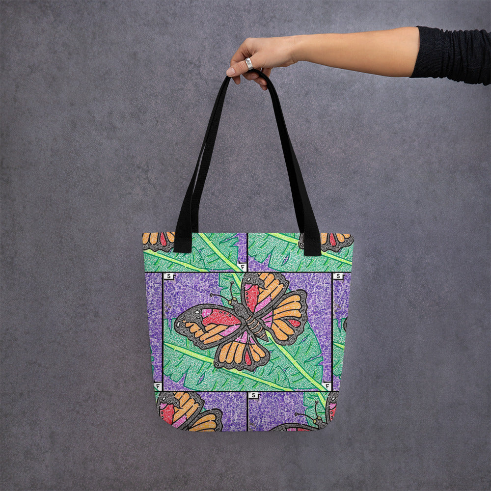 Butterfly Maze Tote Bag