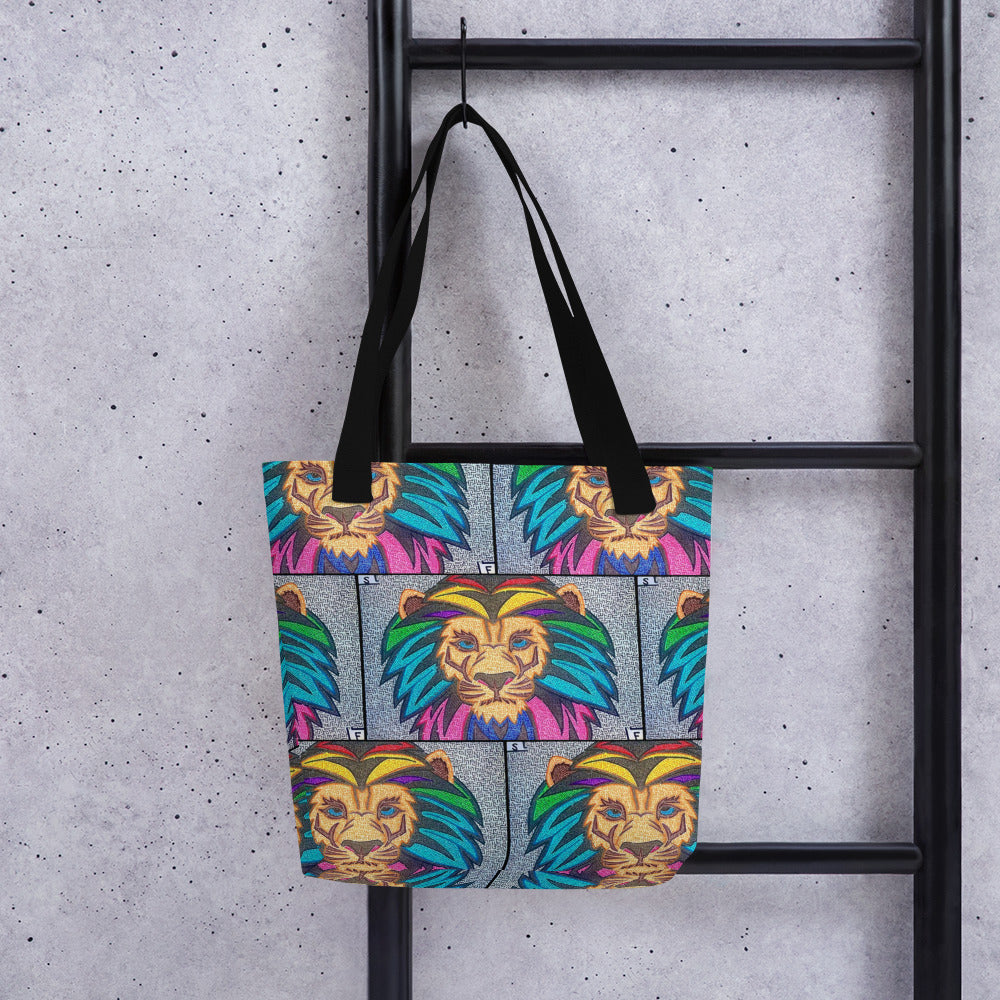 Lion Maze Tote Bag