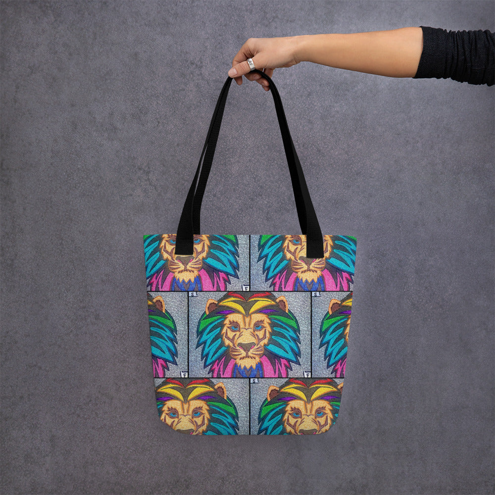 Lion Maze Tote Bag