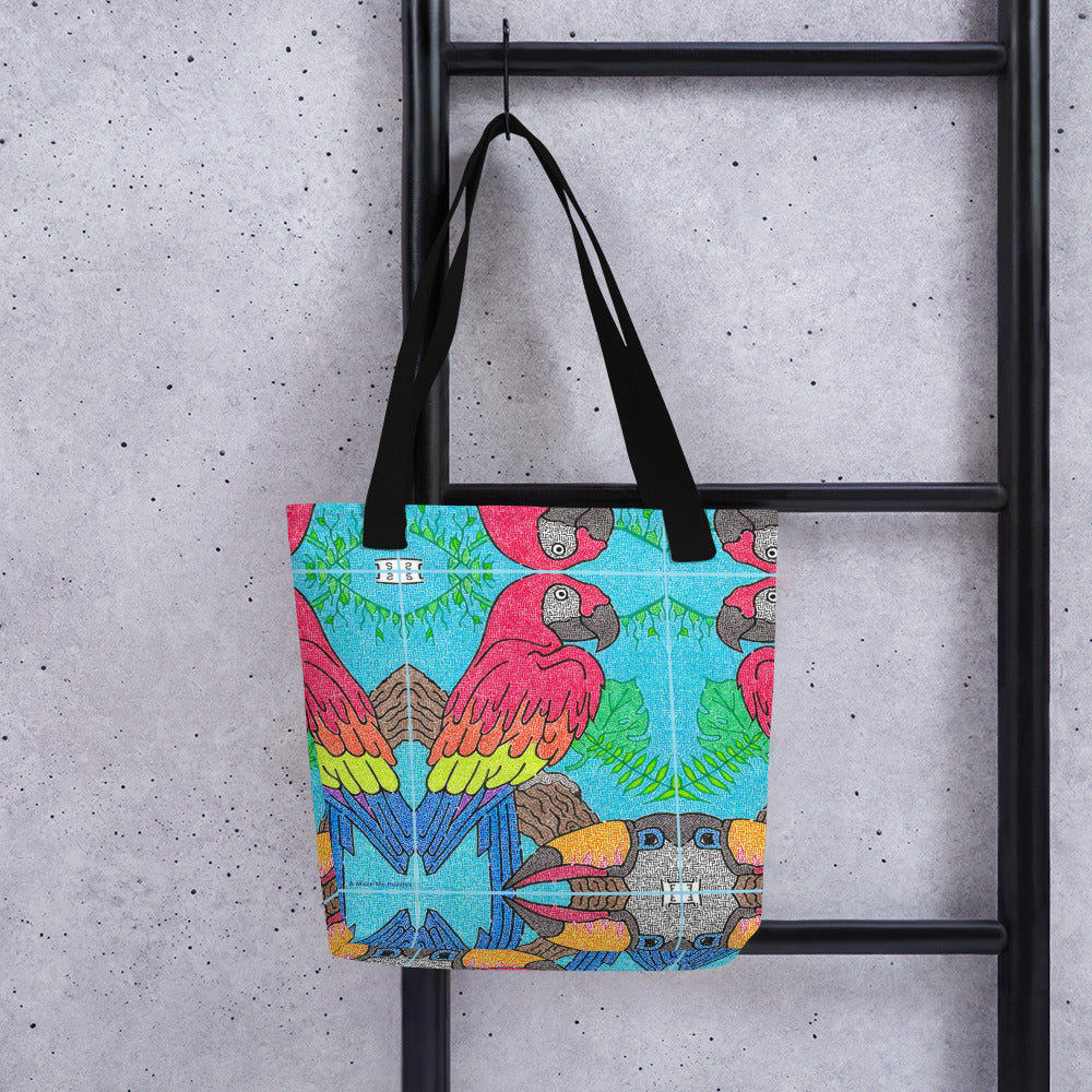 Parrot Maze Tote Bag