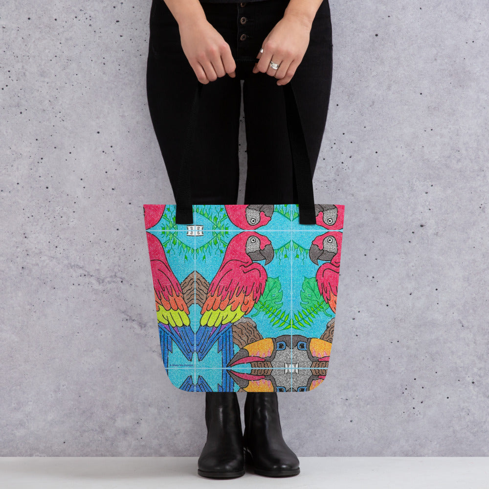 Parrot Maze Tote Bag