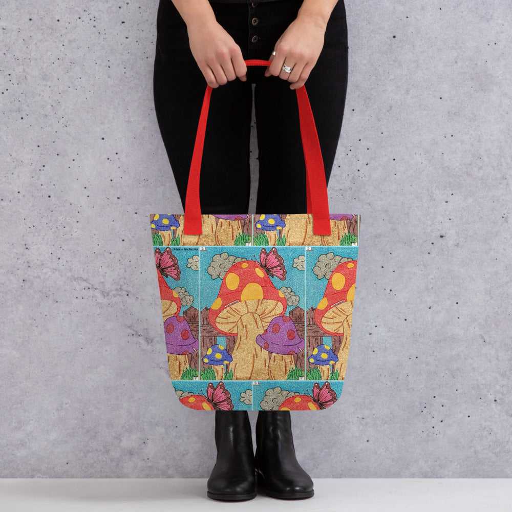 Mushroom Maze Tote Bag