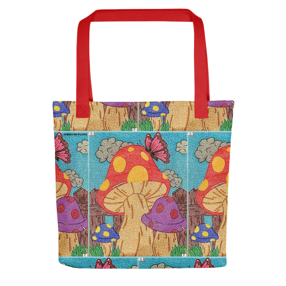 Mushroom Maze Tote Bag