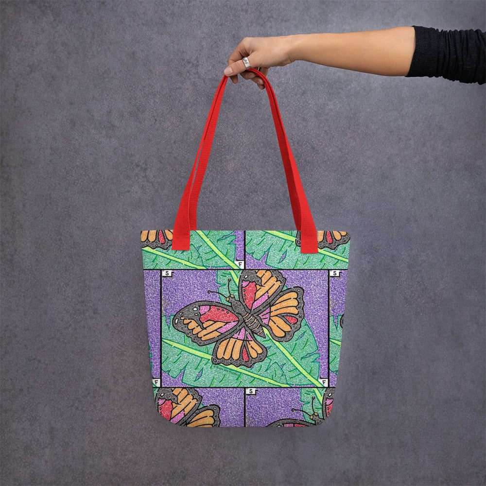 Butterfly Maze Tote Bag