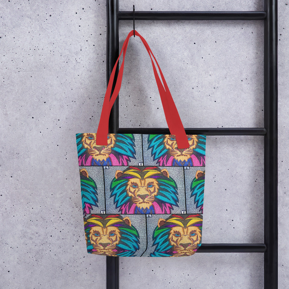 Lion Maze Tote Bag