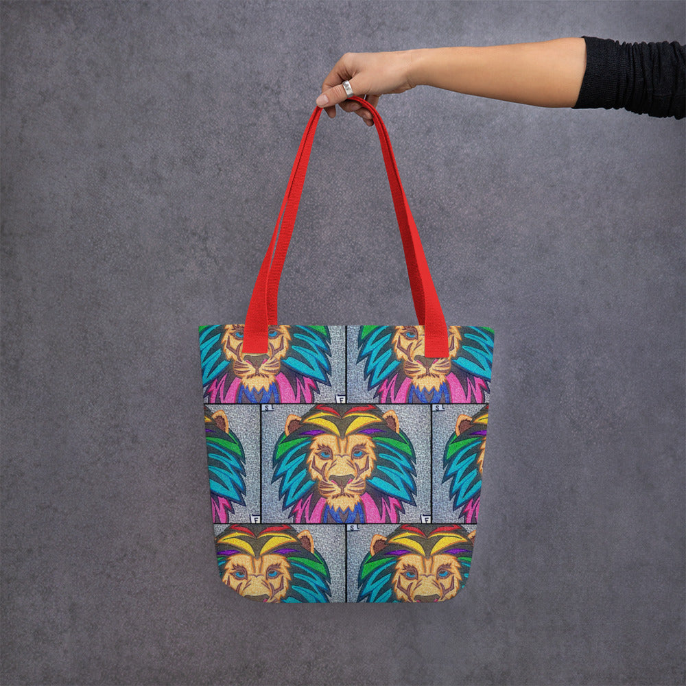 Lion Maze Tote Bag