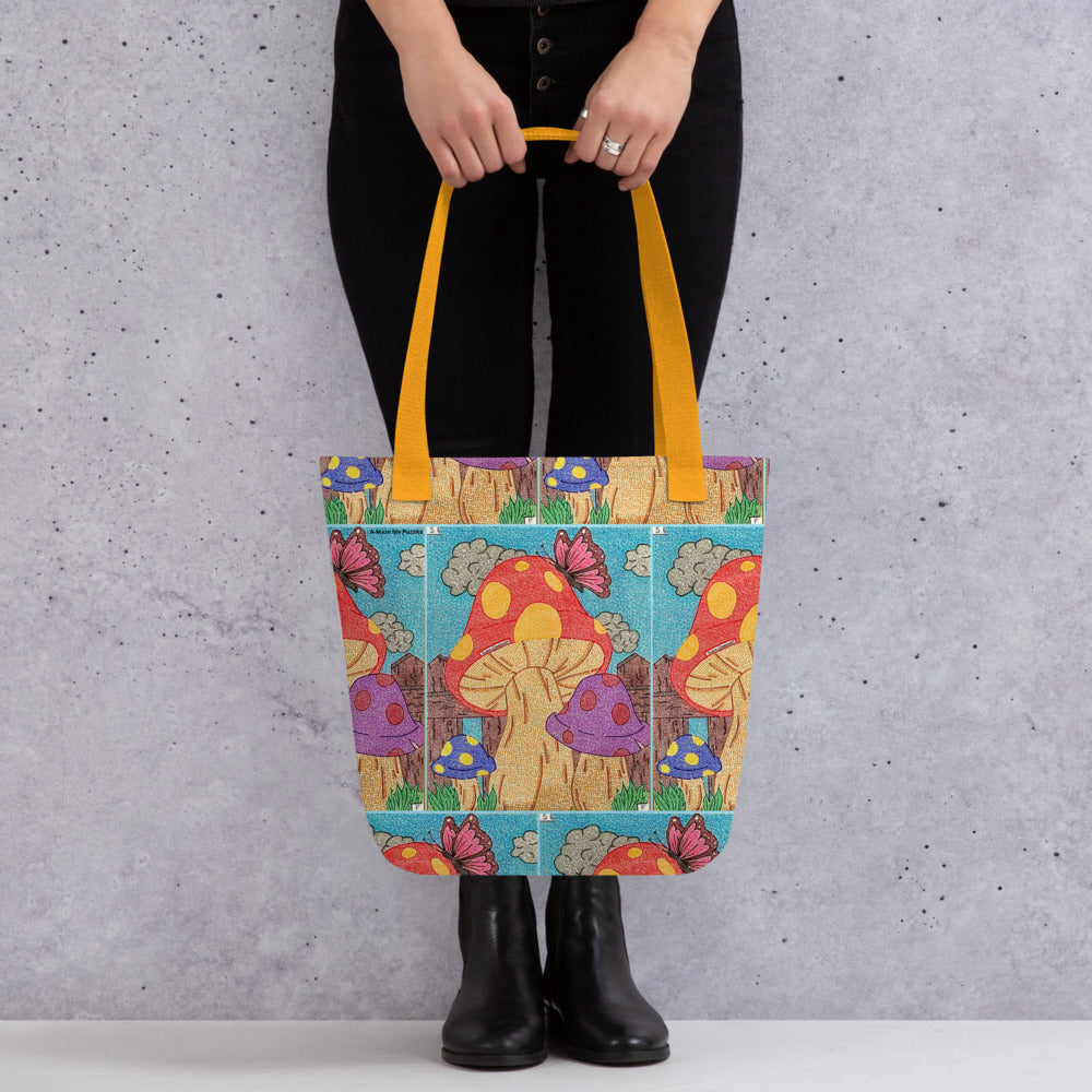 Mushroom Maze Tote Bag