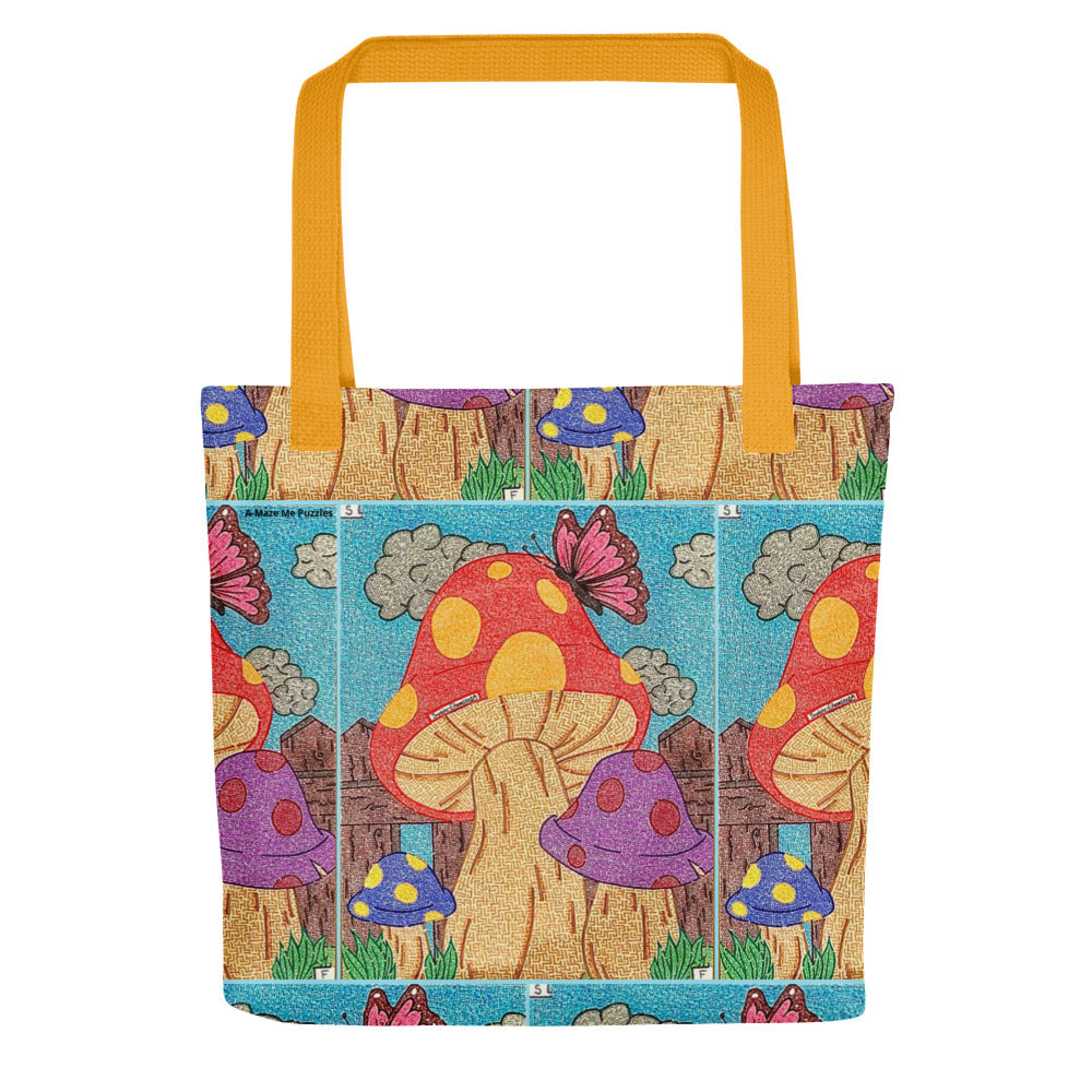 Mushroom Maze Tote Bag