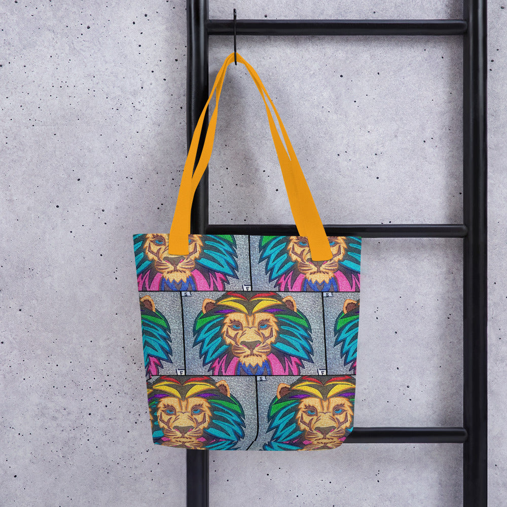 Lion Maze Tote Bag