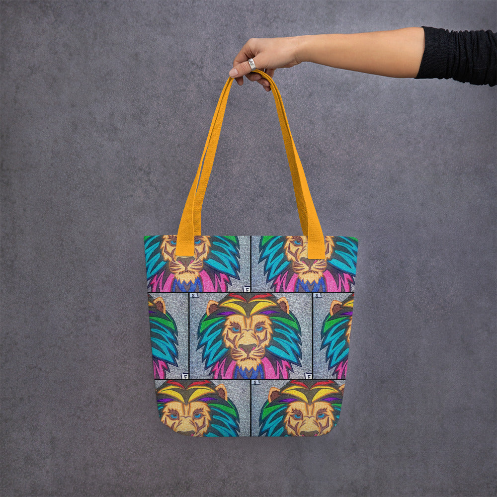 Lion Maze Tote Bag