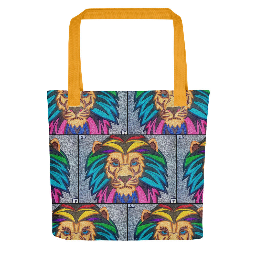 Lion Maze Tote Bag