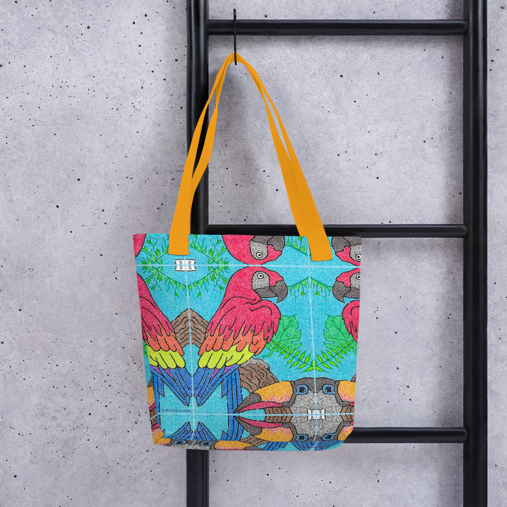 Parrot Maze Tote Bag