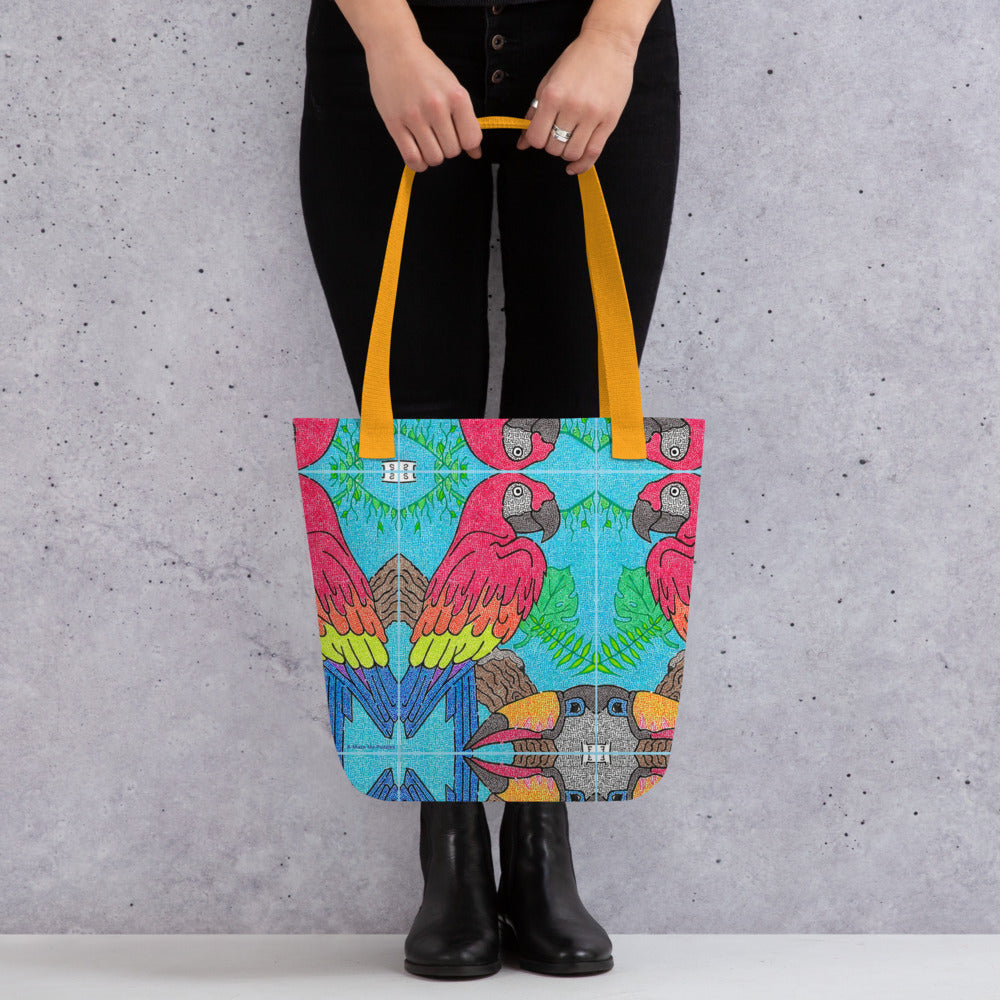 Parrot Maze Tote Bag