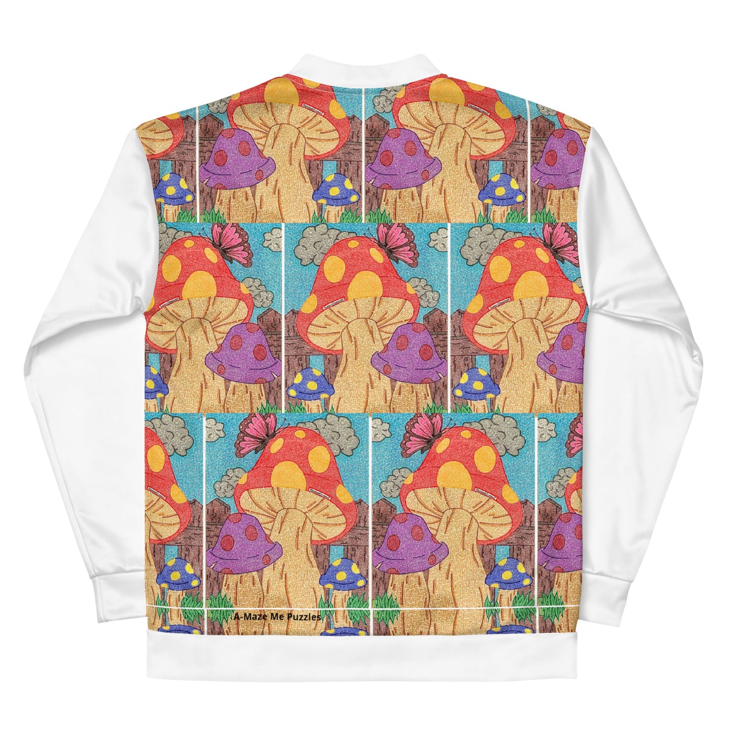 Mushrooms Maze Unisex Bomber Jacket