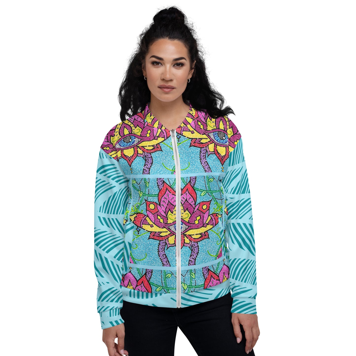 Mandala Maze Unisex Bomber Jacket