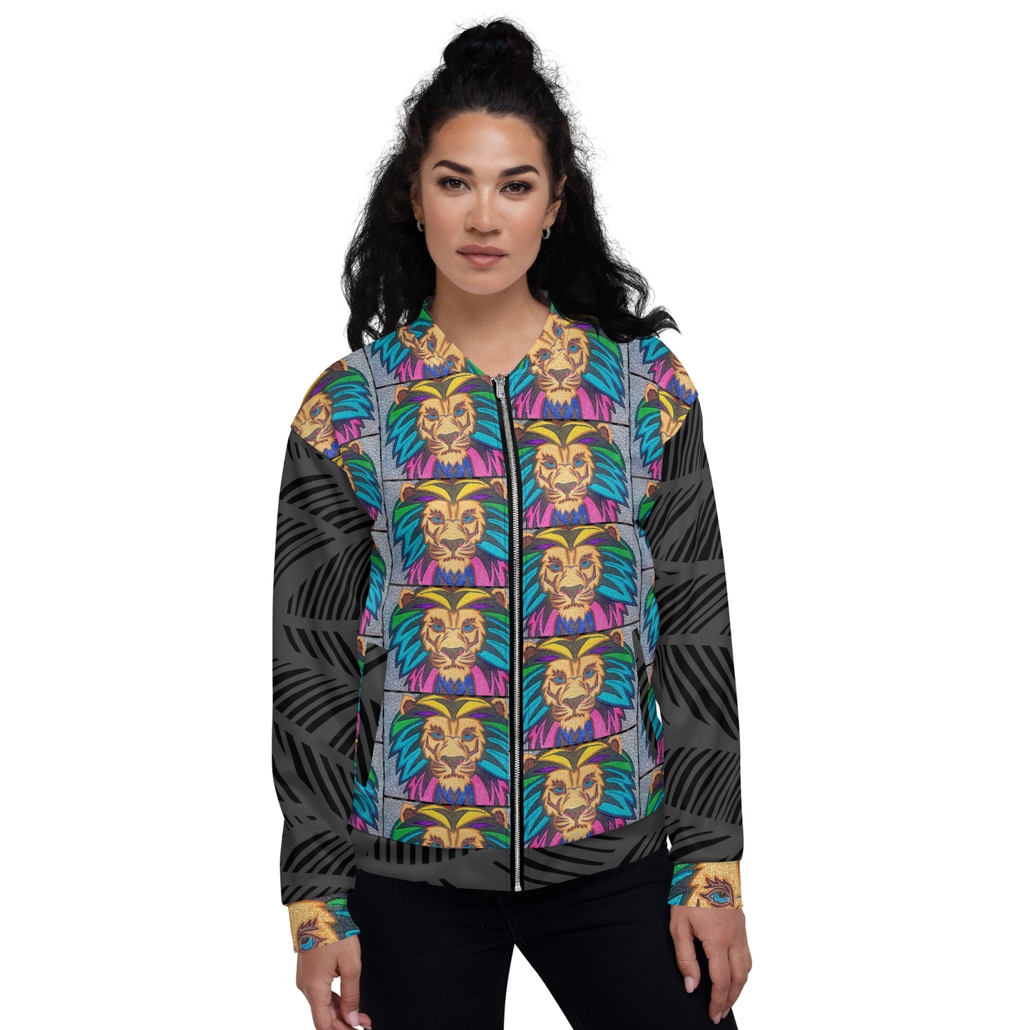 Lion Maze Unisex Bomber Jacket