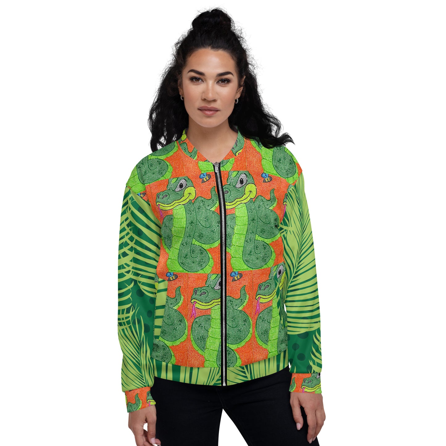 Snake Maze Unisex Bomber Jacket