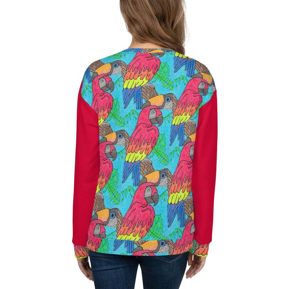 Parrot Maze Unisex Sweatshirt