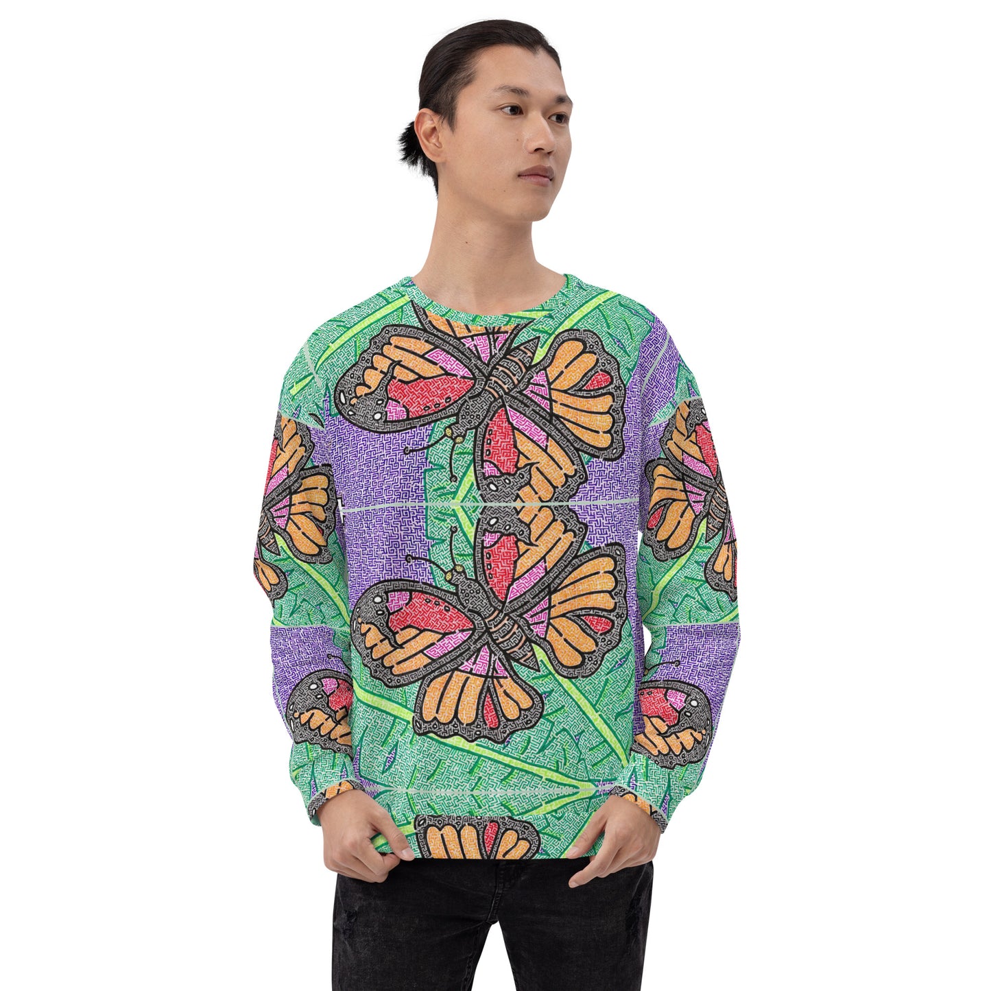 Butterfly Maze Unisex Sweatshirt