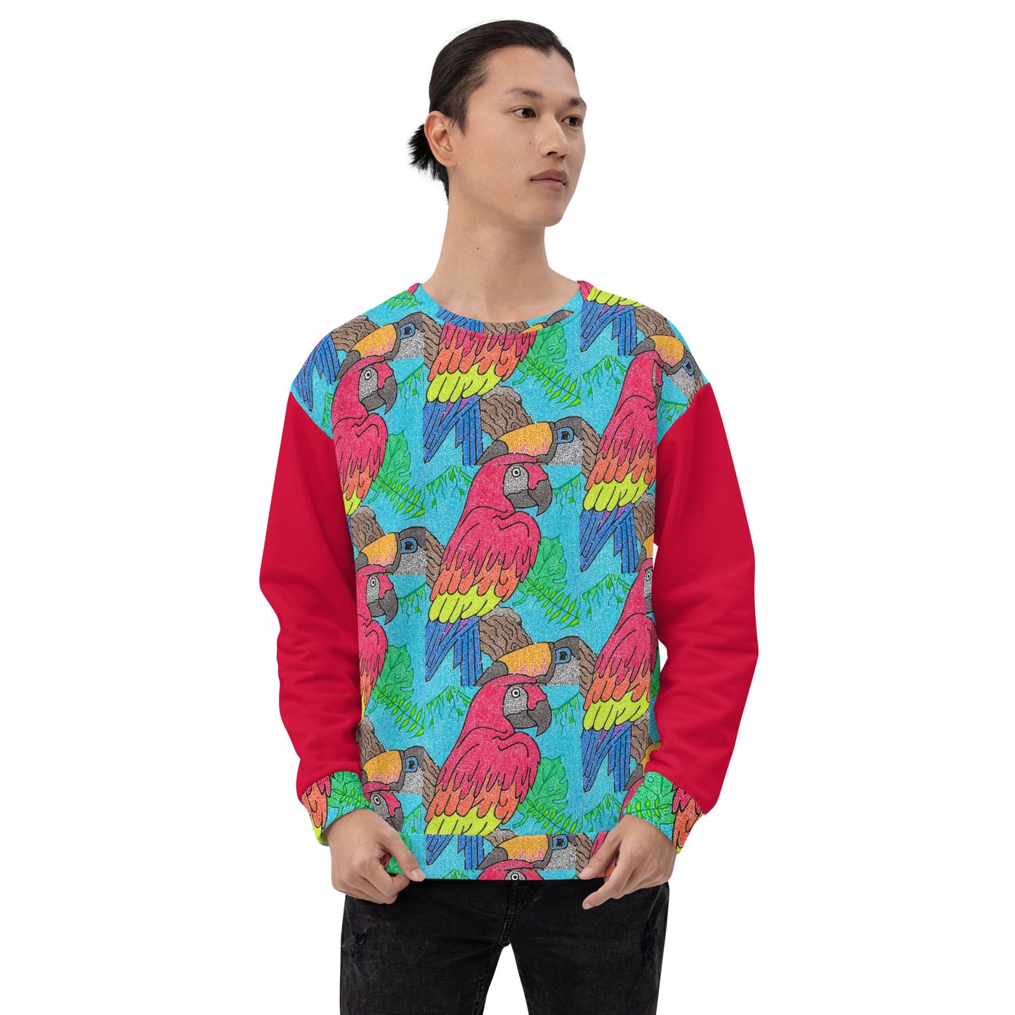 Parrot Maze Unisex Sweatshirt