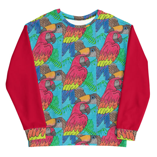 Parrot Maze Unisex Sweatshirt