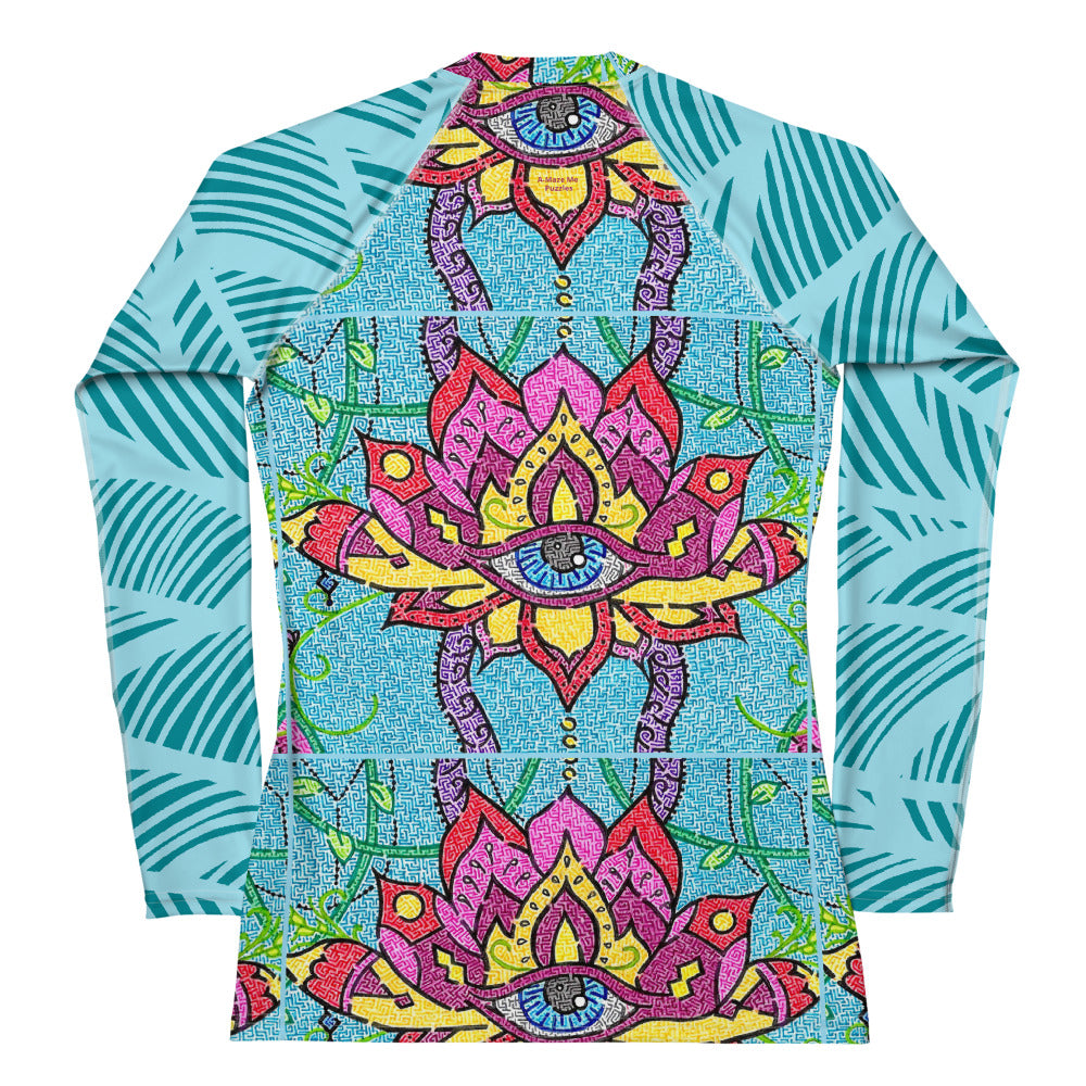 Mandala Maze Women's Rash Guard