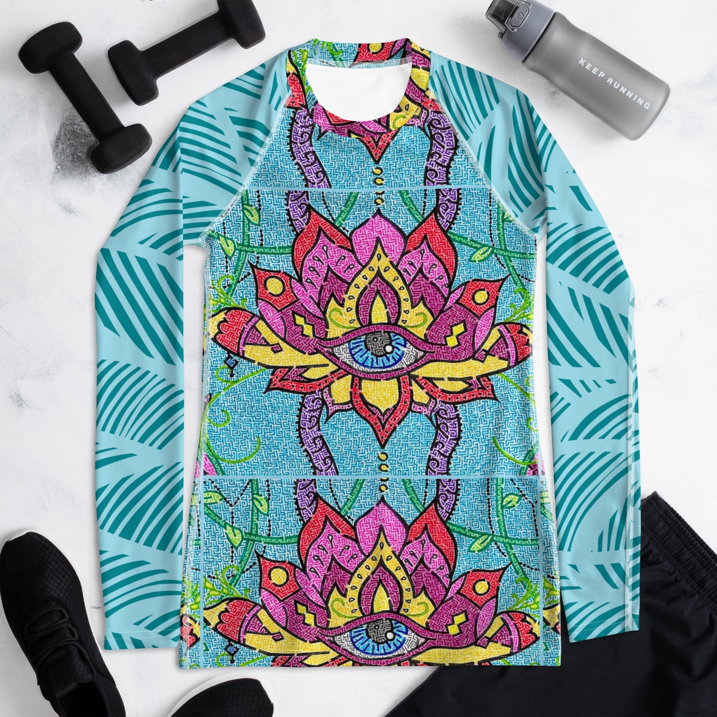 Mandala Maze Women's Rash Guard