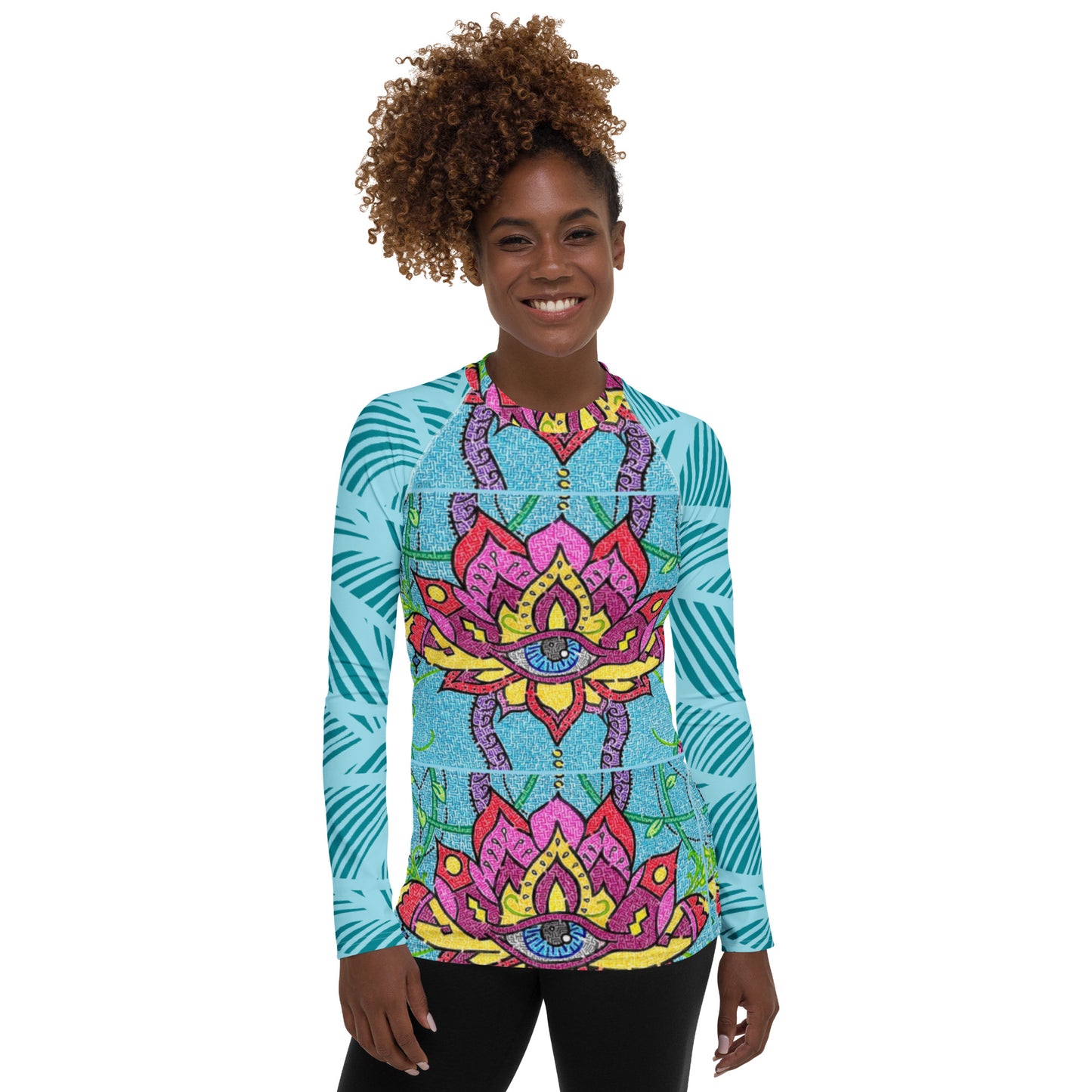 Mandala Maze Women's Rash Guard