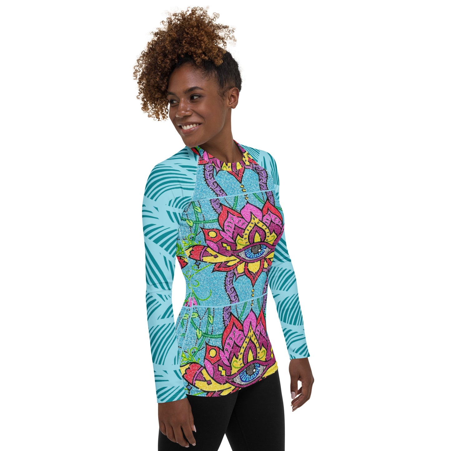 Mandala Maze Women's Rash Guard