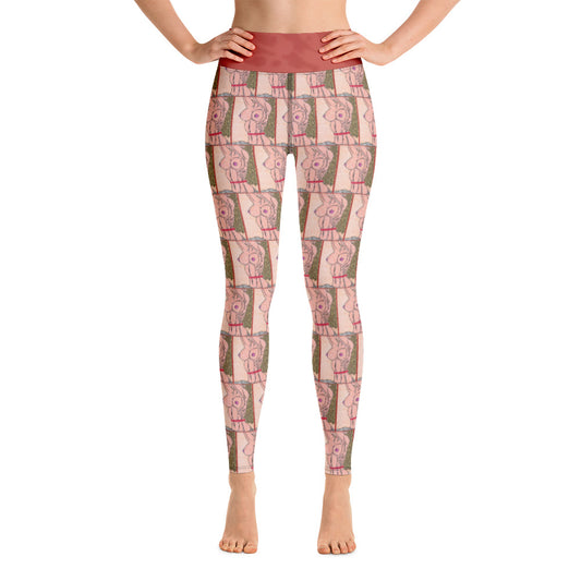 Breasts Maze Yoga Leggings