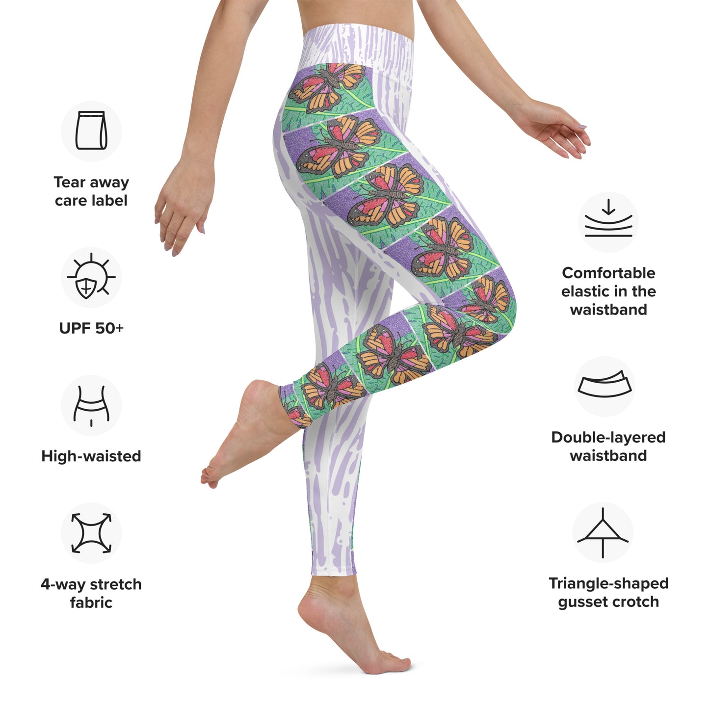 Butterfly Maze Yoga Leggings