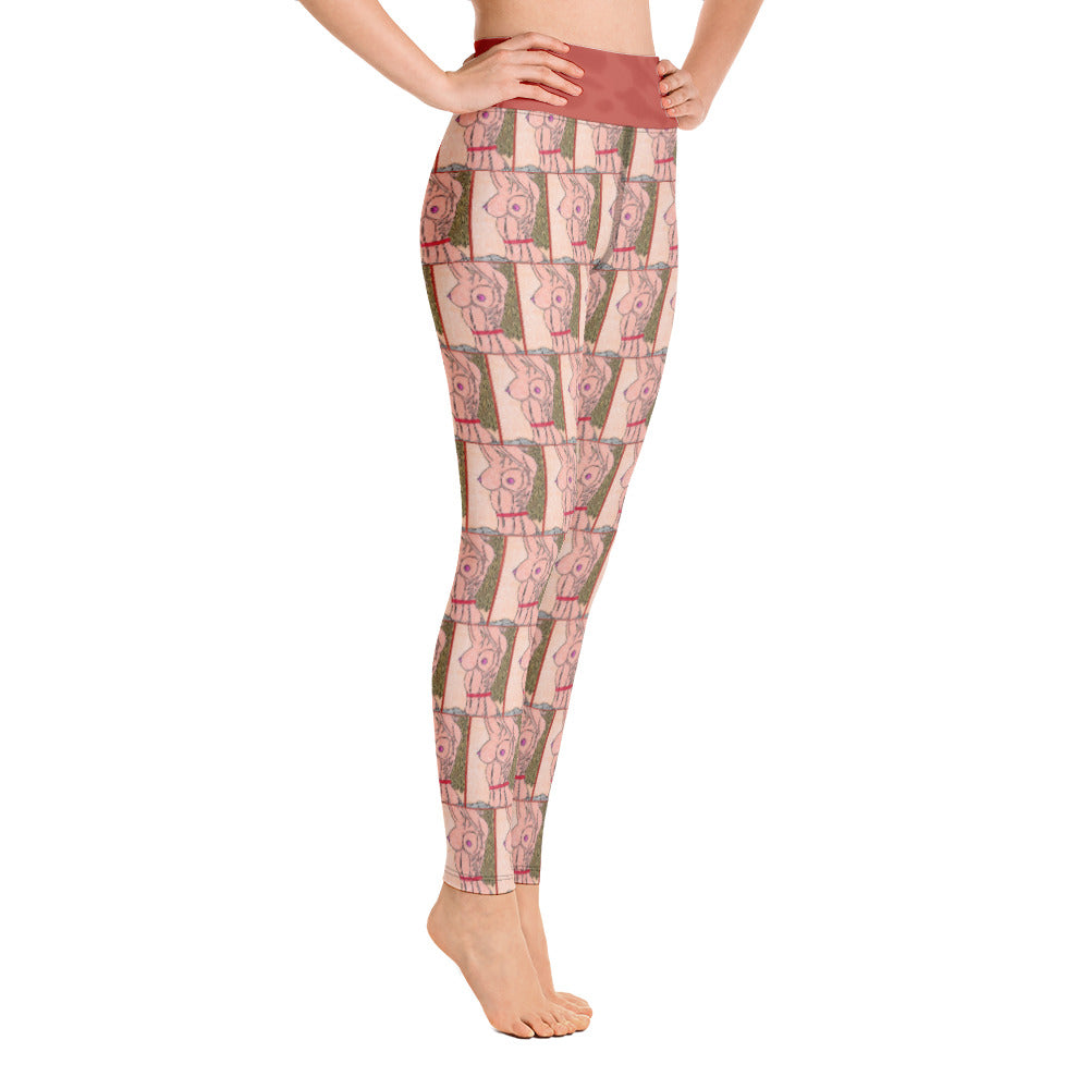 Breasts Maze Yoga Leggings