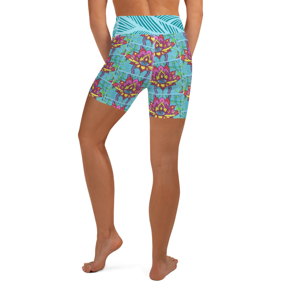 Mandala Maze Yoga Shorts