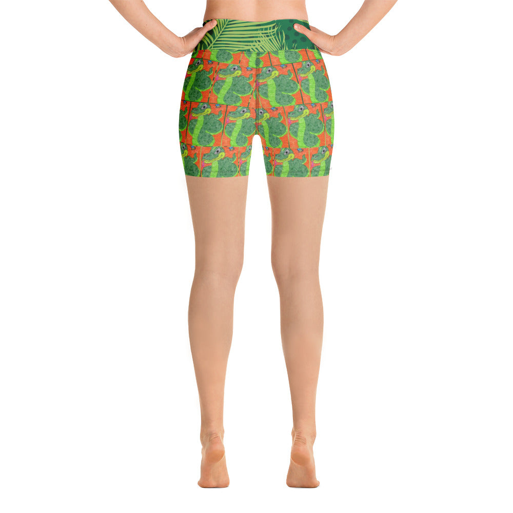 Snake Maze Yoga Shorts