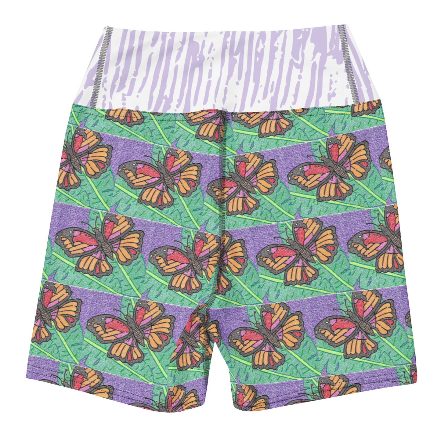 Butterfly Maze Yoga Shorts