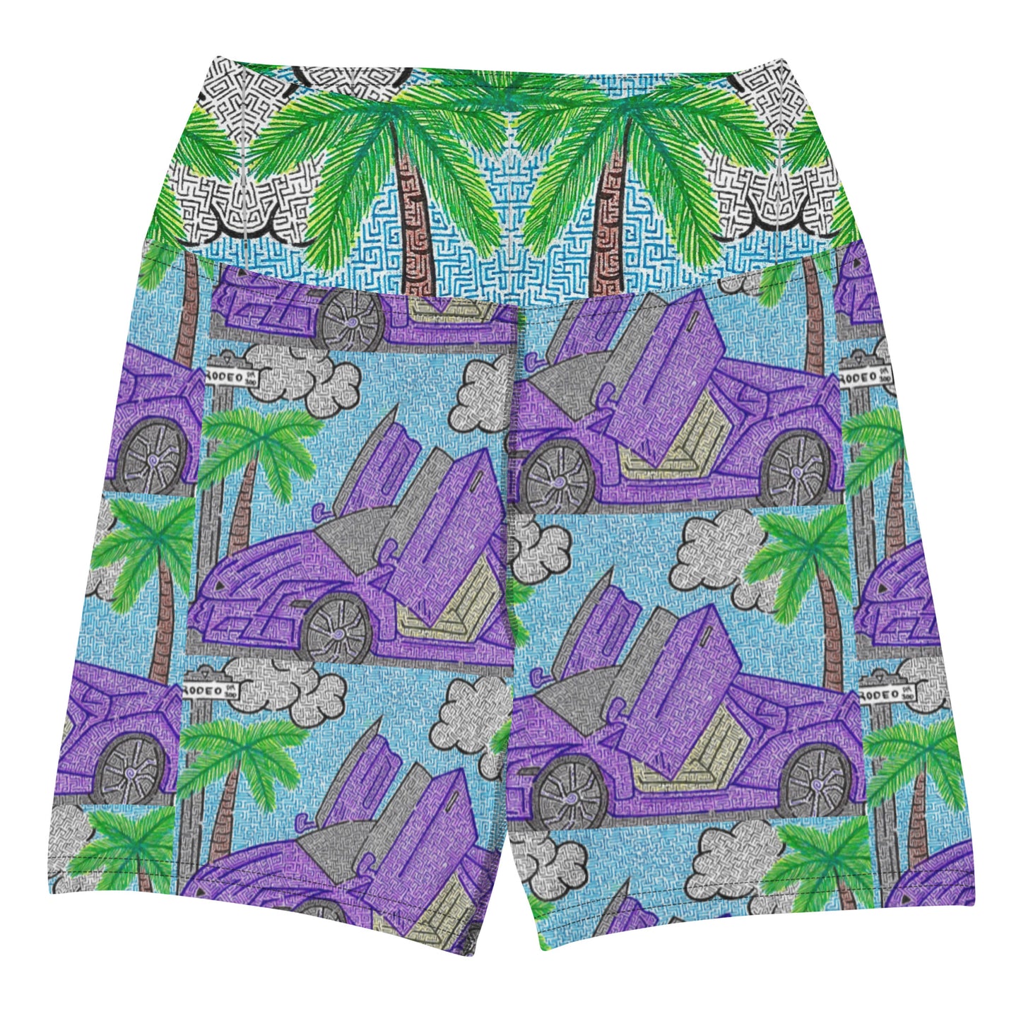 Lamborghini Maze Yoga Shorts