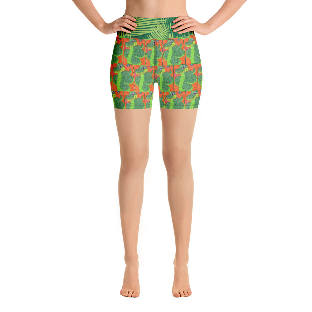 Snake Maze Yoga Shorts