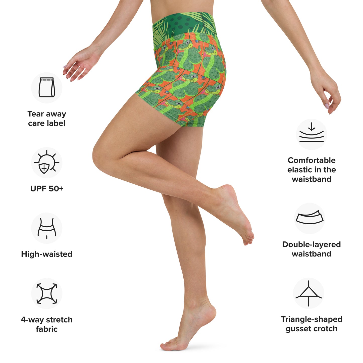 Snake Maze Yoga Shorts