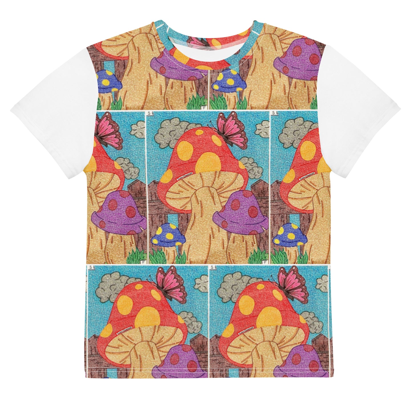 Mushrooms Maze Youth Unisex T-shirt